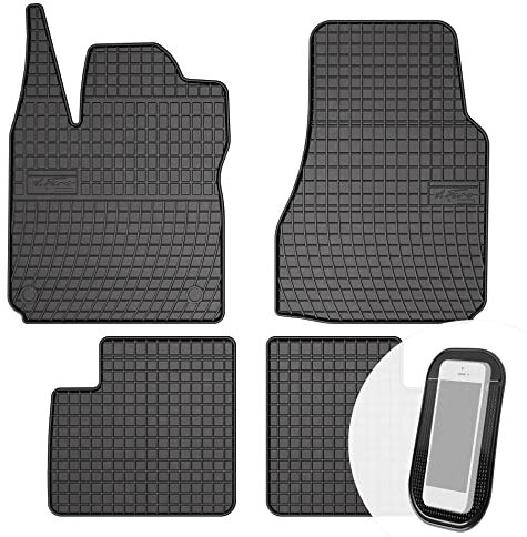 moto-MOLTICO Gummimatten Auto, 4-teiliges Set, Allwetter Gummi Fußmatten, Antirutsch & Wasserfest Autoteppiche - passend für Renault Twingo II 2007-2014