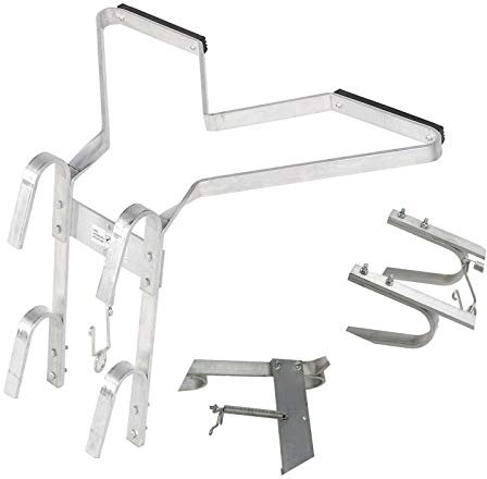 Leiterstabilisator Abstandshalter V-förmiger Flügel für Holz Aluminium Leitern Sicherheit Universal Leiter Stand Off V-Form Fallrohr Fallrohr Leiterzubehör Einfache Erhöhung Sicherheit