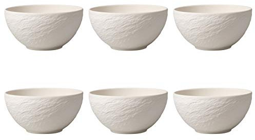 CreaFlor Home Manufacture Rock Lot de 6 bols à céréales en porcelaine Blanc 650 ml Villeroy & Boch