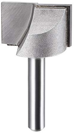 sourcing map 1 Dia 1/4 Shank Bottom Cleaning Router Bit, 2 Flutes Carbide Tipped Cutter Uncoated for Woodworking