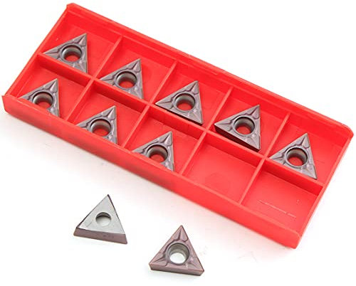 Maizoon CNC Tornio Cutter Tools 10 pz TCMT16T304 VP15TF TCMT32.51 CNC Inserti Lame di Filettatura Inserti Cutter Tornio Strumenti DZ14