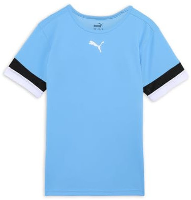 PUMA Teamrise Jersey Jr, Shirt Unisex - Bambini e ragazzi, Team Light Blue-Puma Black-Puma White, 116