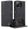 caseme Handyhülle für Xiaomi 11 Lite 5G NE/Mi 11 Lite 4G/5G Hülle Premium Leder Klappbar Flip Case Magnet Kartenfach Standfunktion Tasche Schutzhülle für Xiaomi Mi 11 Lite 5G/4G/5G NE - Schwarz