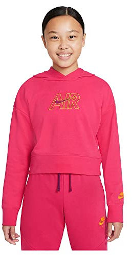Nike G NSW Air FT Crop Hoodie, Unisex Kids Long Sleeve Sweatshirt, Multicolor, M