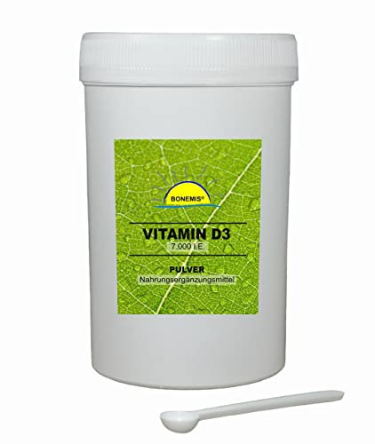 Vitamin D3 Pulver (Xylit-Basis), 7.000 IE, 500 Portionen (für 3.500 Tage à 1.000 IE), ohne unerwünschte Zusatzstoffe, Bonemis®