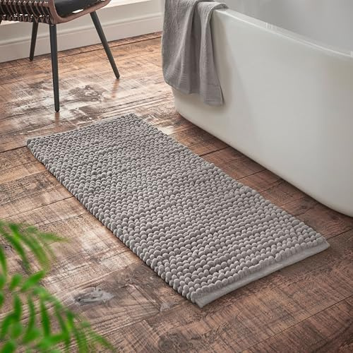 Bianca Aspen Bobble 50x120 cm Bath Runner Grey