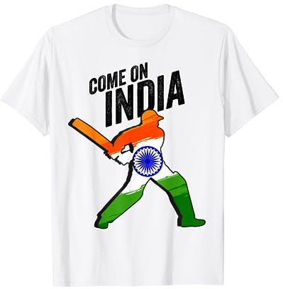 Indian Cricket Jersey India Cricket Team Lover Supporter T-Shirt