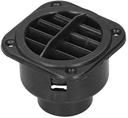 Luftauslass, Drehbarer Universal AC Lüftungsauslass, Auto Warmluftauslass Lüftungsgitter, ABS Kunststoff Standheizung Entlüftungsöffnung, 75mm, für Dieselheizungen und Klimaanlagen