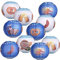 Kesote Oktoberfest Deko Lampions 10 PCS Papierlaterne 10 Zoll Hängedeko Bayrische Dekoration Bayern Party Set