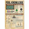 XVBCDFG Pool Knowledge Metall-Blechschild Billard Pool Rules Planing Bildung Infografik Poster Schule Club Zuhause Küche Cafe Garage Schild Wanddekoration 30,5 x 40,6 cm