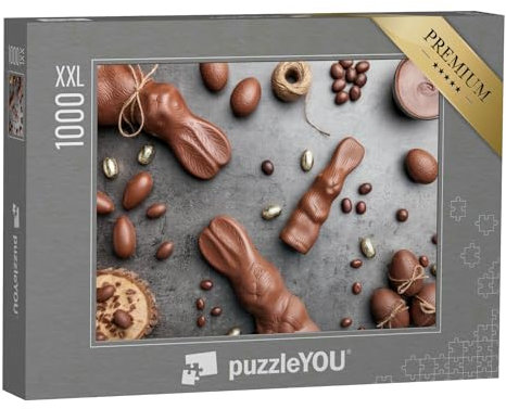 Puzzle 1000 Teile XXL „Leckere Osterhasen aus Schokolade“ – aus der Puzzle-Kollektion Festtage