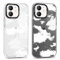 Xylota 2 Stück Handyhülle für iPhone 12/iPhone 12 Pro 6,1 Hülle, Durchsichtig Case mit Aesthetic Muster Wolken, Ultra Dünn Silikon Weich TPU Bumper Stoßfeste Kratzfest Schutzhülle Transparent Cover
