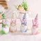 Simllyda 4 Stück Wichtel Ostern Deko, Osterdeko Frühlingswichtel, Osterzwerg-Ornament, Zwergpuppenanhänger, Wichtel Zubehör, Osterdekoration Plüschpuppen Geschenke für Kinder Familie