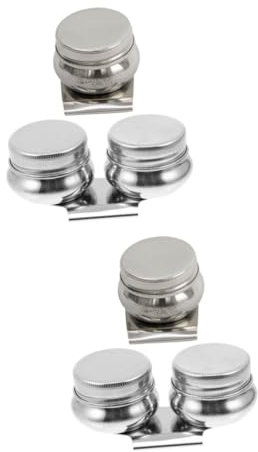 COHEALI 4stücke Edelstahl Malerei Turpentinbehälter Für Wasserfarben Ölfarbe Mit Abnehmbarem Deckel Für Kreative Projekte Drinnen Und Draußen