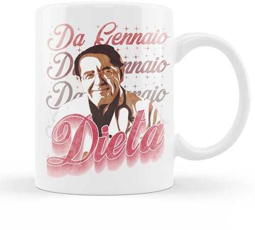 Zefiro Tazza Divertente Da Gennaio Dieta - Ultime parole famose - Mug simpatica Idea Regalo per amici - Around Nature