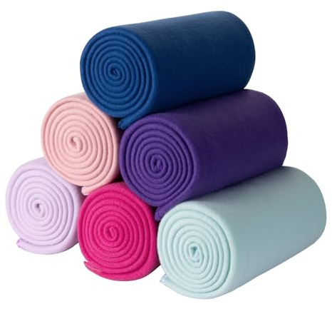 CAI TENG 6er Set Polar-Fleecedecke Tagesdecke 125 X 150 cm Kuscheldecke Oeko Tex Warm und Weich Reisedecke für Couch Farbige#3