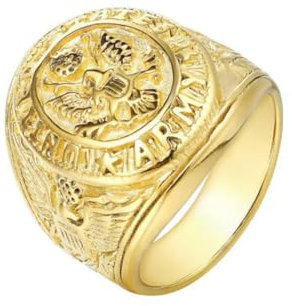 Caiduoduo Vintage Ringe für Männer Abzeichen Adler Marine Corps Edelstahl Herren Armee Ring Punk Biker Schmuck Geschenk