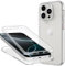 ZYIMOU Coque pour iPhone 16 Pro, Étui en Silicone Transparent Housse avec Protecteur d'écran Intégral 360 Degrés Protection Antichoc Case