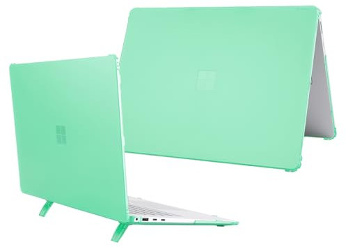 mCover Nur kompatibel mit Microsoft Surface Laptop 7 (Modell # 2037) Windows PC mit ARM CPU und AI-Powered Copilot+ (nicht für andere Surface Modelle geeignet), Grün