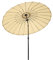 Outdoor Shanghai Parasol with Oriental Design Crank Tilt Mechanism Waterproof Patio Umbrella UV Protection 2.7M Round Garden Parasol with 18 Ribs for Market Table