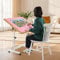 Ynredee Wooden Jigsaw Puzzle Table for Adults & Kids,Jigsaw Puzzle Storage Folding Tilting Table with Height Adjustment & Wheels,Portable Board for Games,Gift for Puzzle Amateu (Pink,1500 Pcs)