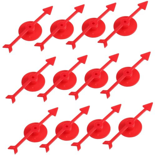 TOYANDONA 25 Stück Kunststoff Spielpfeil Mit Drehbarem Teller Kindersicher Für Brettspiele Und Unterricht