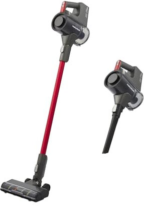 Morphy Richards MRXSTICK250 PremierGlide Cordless Stick Vacuum Cleaner, Up to 45min Runtime, HEPA Filter, ECO Mode, Anti-Tangle, Lightweight,Multi-Surface, Accessories & Pet Tool, Grey & Red, 730003