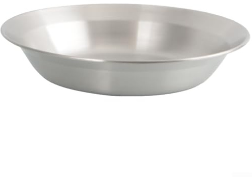 Service de table de camping en acier inoxydable, 4 pièces d'assiettes et bols d'extérieur pour barbecue, randonnée, vaisselle antidérapante avec design empilable