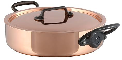 Mauviel1830 – Mich Erbe 150 C 643029 – Kochtopf mit Deckel, Kupfer, 28 cm