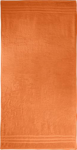REDBEST Duschtuch New York Mandarine Größe 70x140 cm - leichte, weiche Qualität, saugstark, sehr strapazierfähig, 100% Baumwolle