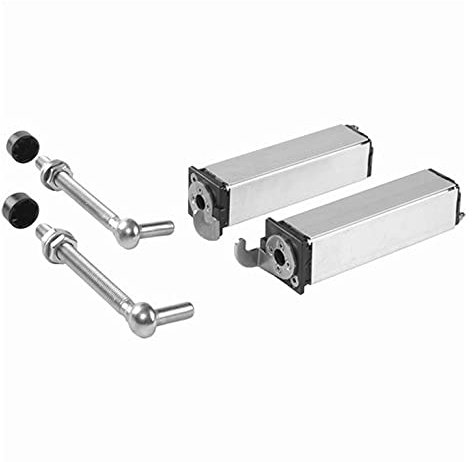 Charnière à ressort ferme-porte LOCINOX pour portillon de jardin 40x40mm