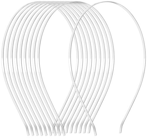 ROSENICE Stirnbänder Metall Haarband Haarreif Haarband DIY Zubehör Haar Hoop 3mm - 10 Stücke
