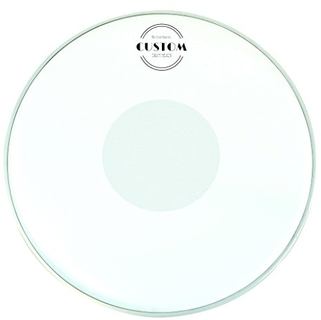 Custom CUSTOM-14B White Coated Drum Head with Black Dot