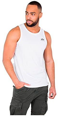 Alpha Industries Small Logo top für Herren White