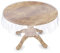 Tischdecke Transparent abwaschbar Durchsichtig Folie mit Saum in ohne Einfassung Rund 120cm 0,5mm