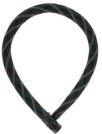 ABUS Kettenschloss IVERA Chain 7210 – Fahrradschloss mit hochflexibler IvyTex-Kunstfaserummantelung – ABUS-Sicherheitslevel 8 – 85 cm – Grau