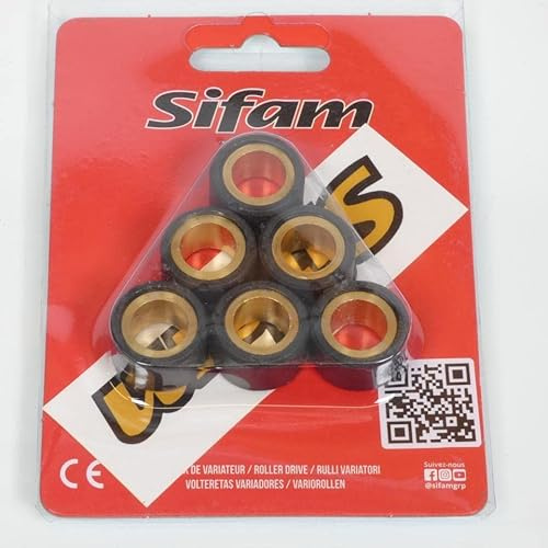 Galet rouleau de variateur Sifam pour Scooter Yamaha 125 Ypr X-Max Abs 2011 à 2020 20x12 10Grs Neuf