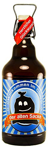 XXL Flasche Willkommen im Club der alten Säcke