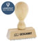 stempel-fabrik – “GESCANNT” Holzstempel – Lagertextstempel zur Kennzeichnung von Dokumenten, Akten uvm. – präziser Textstempel ideal für Buchhaltung & Co (50 x 20 mm | 1 Zeile)