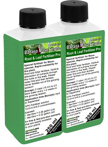 GREEN24 Engrais pour bananiers Engrais pour Musa Engrais HIGHTECH Fertilisation de bananiers 500 ml.
