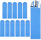 Weewooday Silberne Aufbewahrungstaschen, Anlaufschutz, Besteckhüllen, Blau, Besteck-Aufbewahrungsbox, Schutzbeutel, Beweis, Stoff, Besteck-Organizer für Küche, Teelöffel, Besteck, Utensilien (12