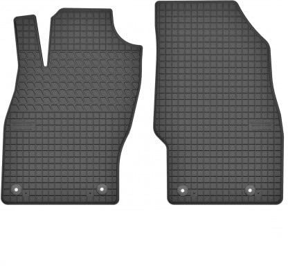 edecor Gummifussmatten Automatten Gummimatten Gummi Fußmatten für Opel Adam Bj. 2012 – 2019 VORNE