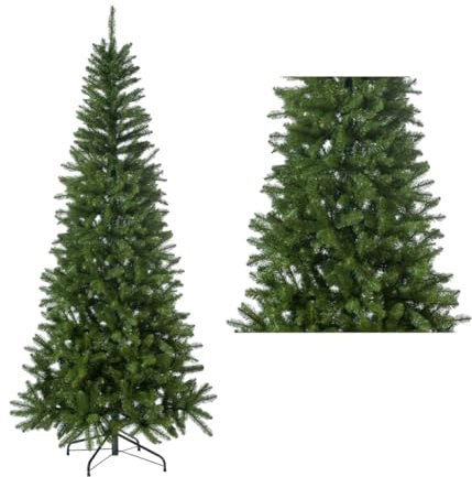 OISE ART STORE Trade Shop - Albero di Natale Slim Nataluna MOD. Stelvio Altezza 240 Cm Base A Croce 825 Rami