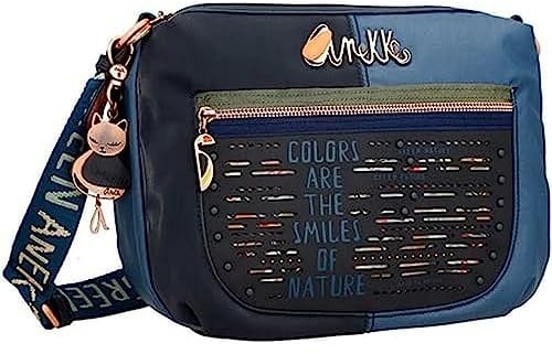 Anekke - Damenhandtasche - Flexible Umhängetasche mit Reißverschluss und Amazonia-Tasche - Accessoires für Damen - Maße 30 x 21 x 11 cm, bunt, Einheitsgröße