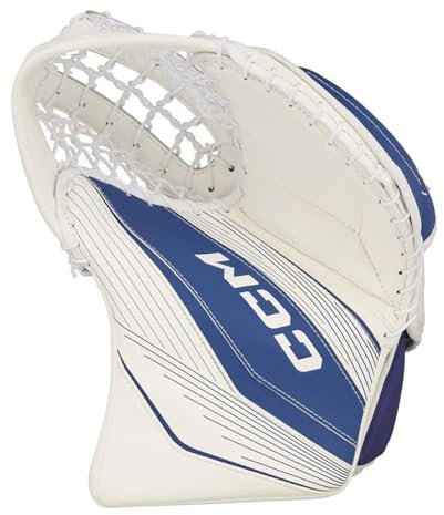 CCM EFLEX 6.9 Eishockey Torwarthandschuh Catcher, Intermediate (Weiß/Weiß/Weiß/Weiß, Regulär)