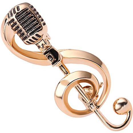 Levemolo Musiknoten Musiknotenbrosche Brosche Für Kleidung, Jacke Hut Reversnadel Anstecknadel Für Herrenanzüge Musik Reversnadel Personalisierter Schmuck Für Mann Jahrgang Legierung -rack