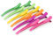 AIMIKE 12 Haarklammern, Haarclips zum Stylen und Schneiden, Abteilklammern Friseur Hair Clips Damen, No Trace Haarklammer mit Silikonband, Haarklammern Friseurbedarf für Dickes & Dünnes Haar- Neon