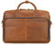 Sac Business Homme en Cuir Véritable de Vachette Cartable Porte Document Mallette Sac de Messager et Sac à Bandoulière d'affaires Convient pour Ordinateur Portable de 15,6 Pouces