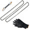 Kettensäge Zubehör - 2x Sägekette 30cm Picco Micro 3 Ersatzkette + 2in1 Feilenhalter mit Feile 4mm