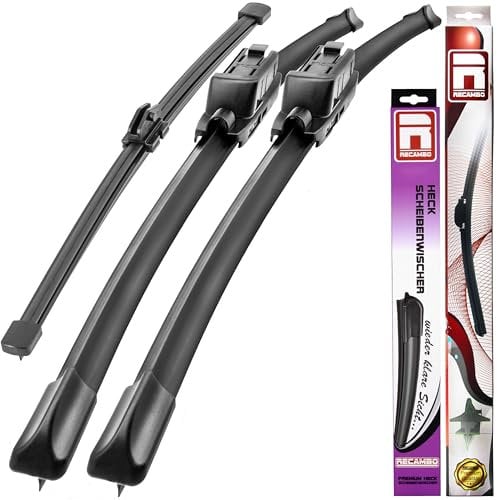 RECAMBO Scheibenwischer vorne und hinten passend für Skoda Kamiq | Typ NW4 | BJ ab 2019> - Wischer Komplett Set
